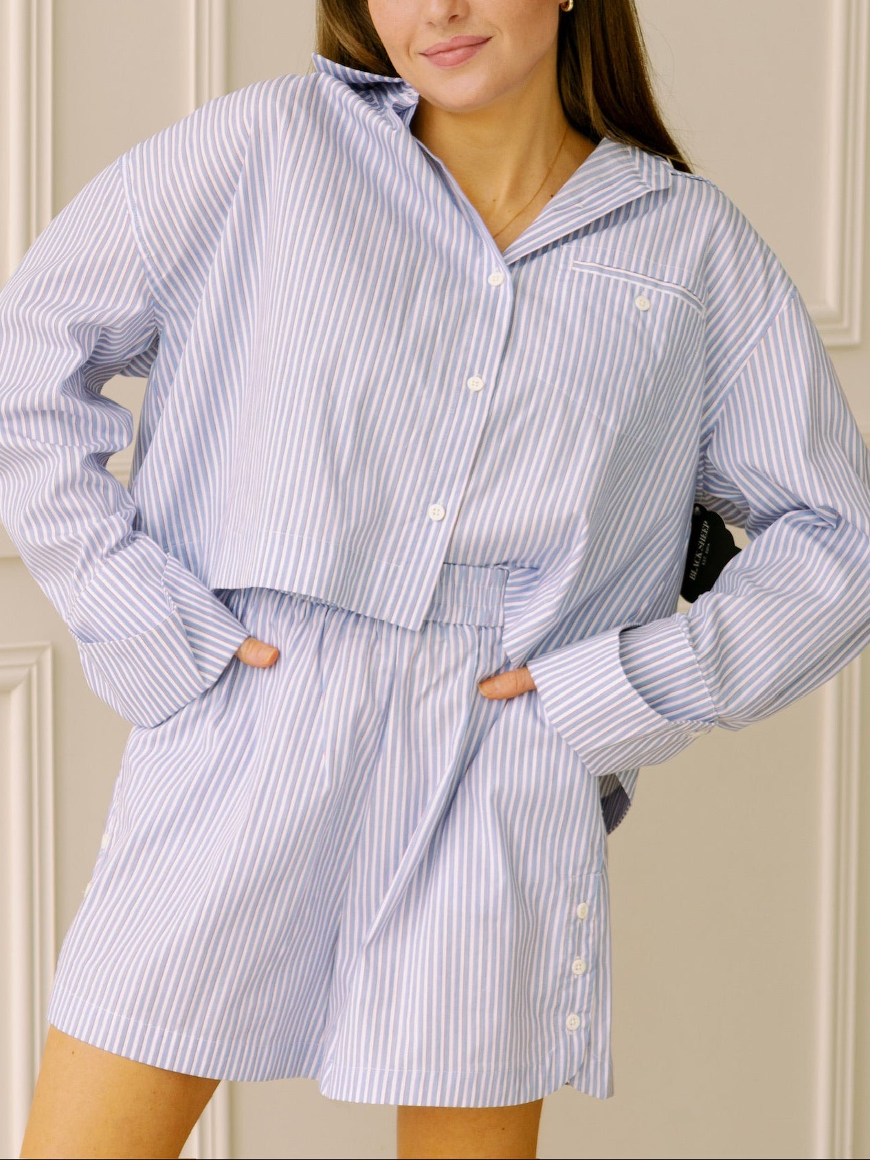 Frnch Cyana Bleu Clair Short