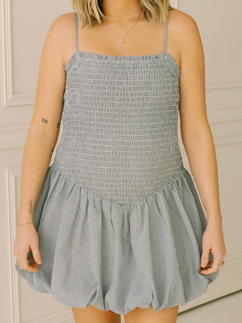 On the Coast Stripe Bubble Dress