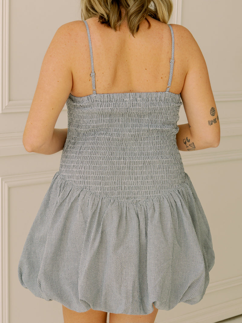 On the Coast Stripe Bubble Dress