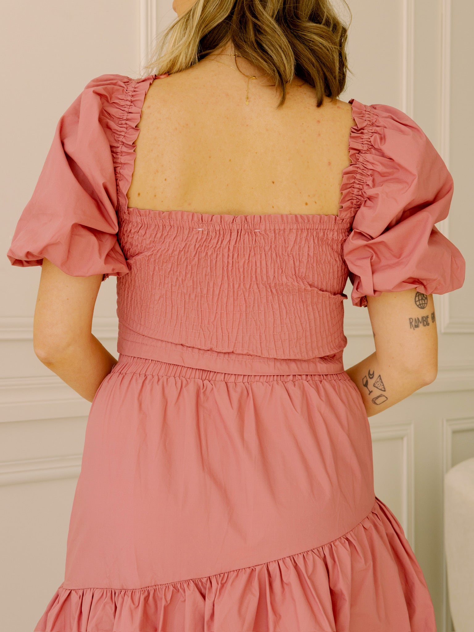 Sincerely Ours Bali Top - Mauve Poplin
