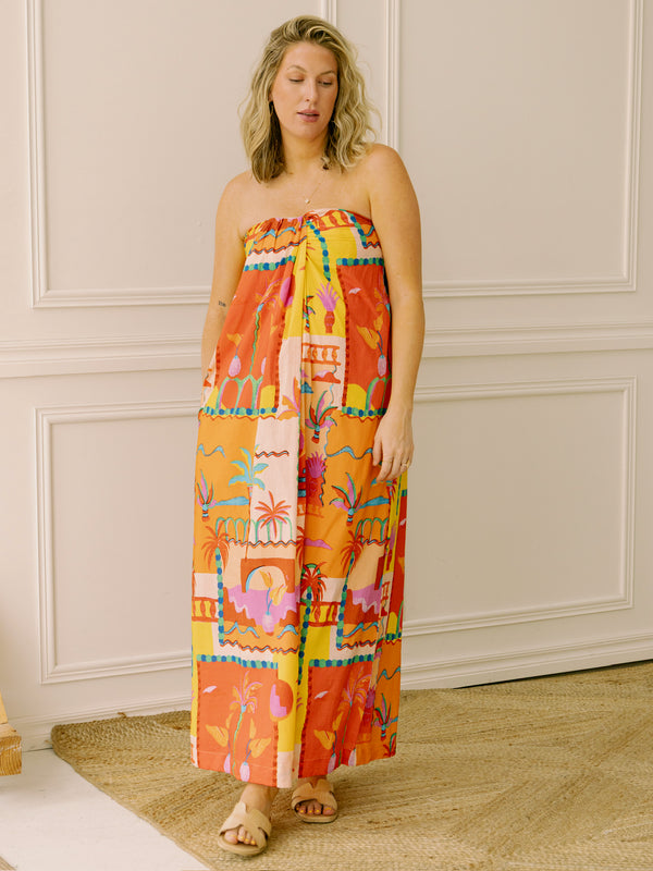 dRA Rosalyn Dress in Tropical Palms