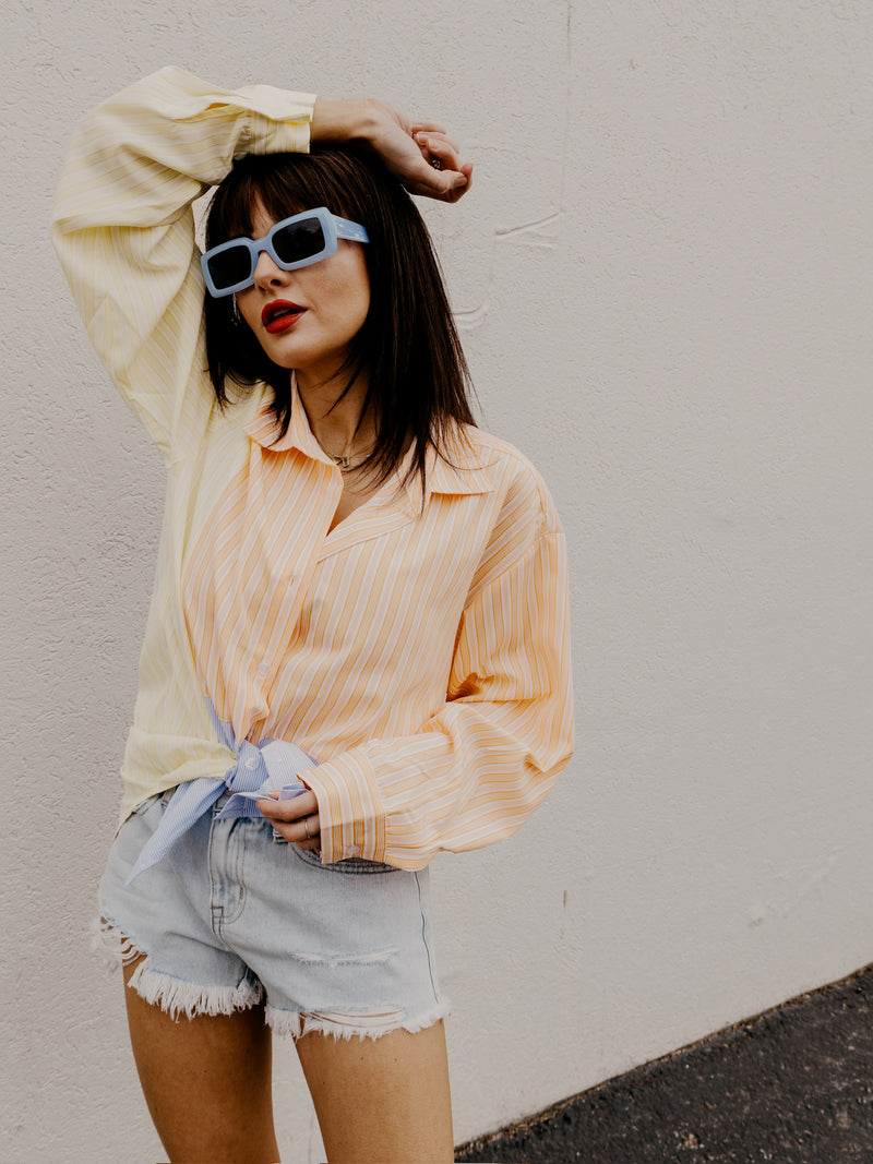 Creamsicle Button Up