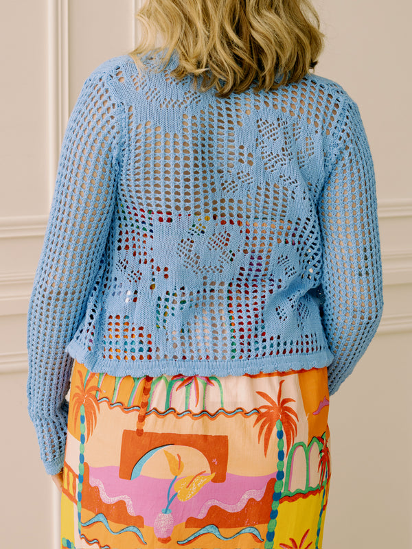 Capri Blue Cardigan