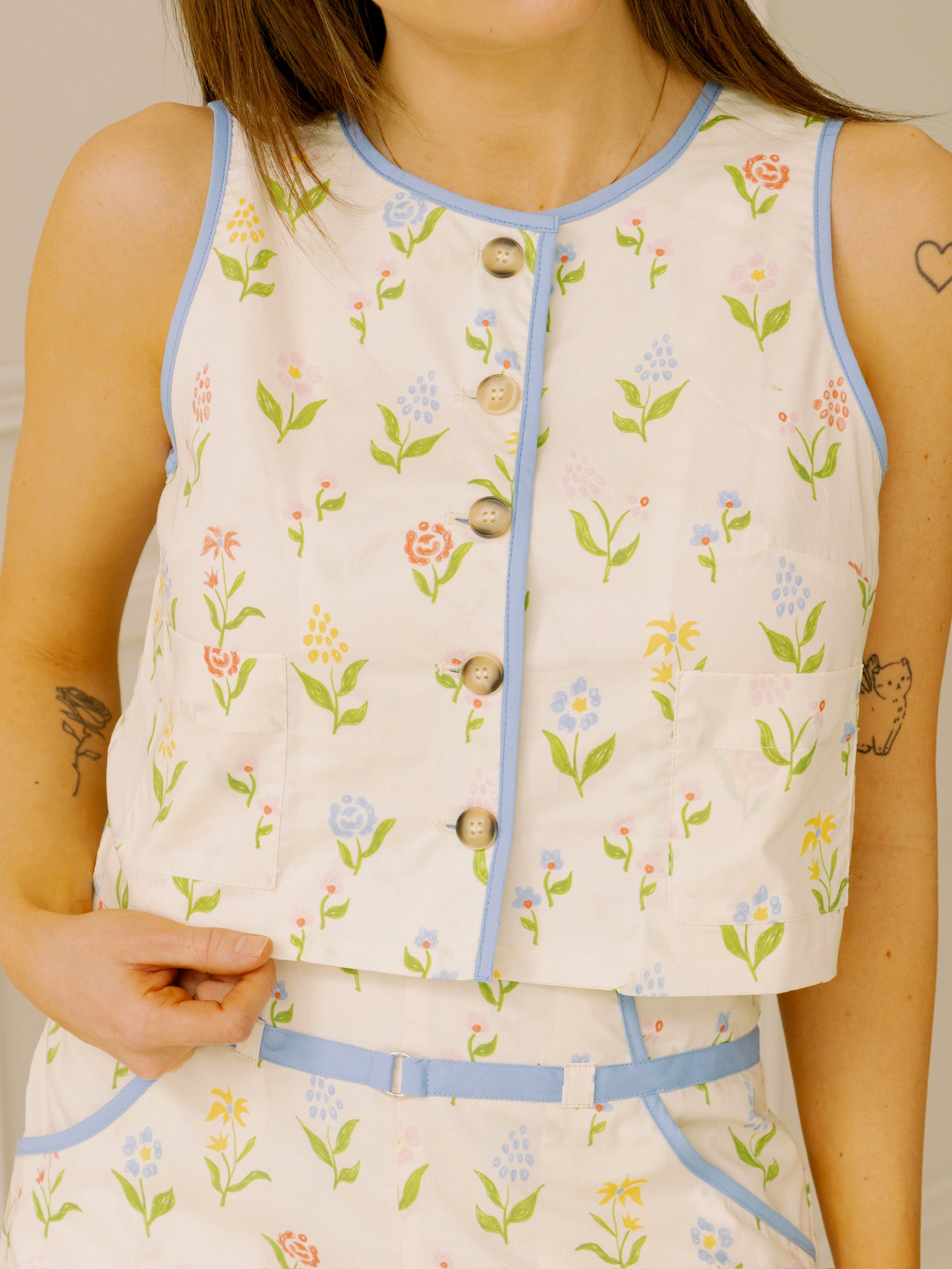 Molly Floral Vest