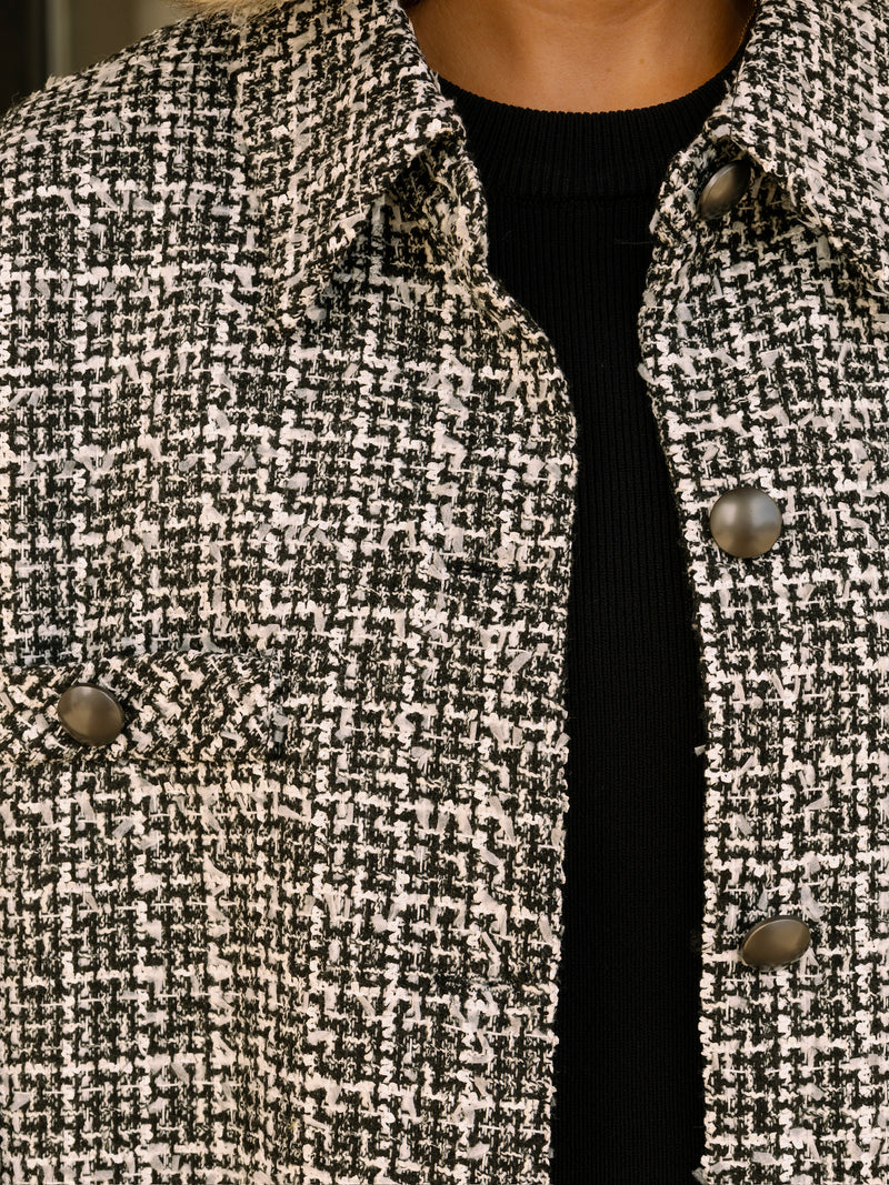 English Factory Tweed Shirt Jacket