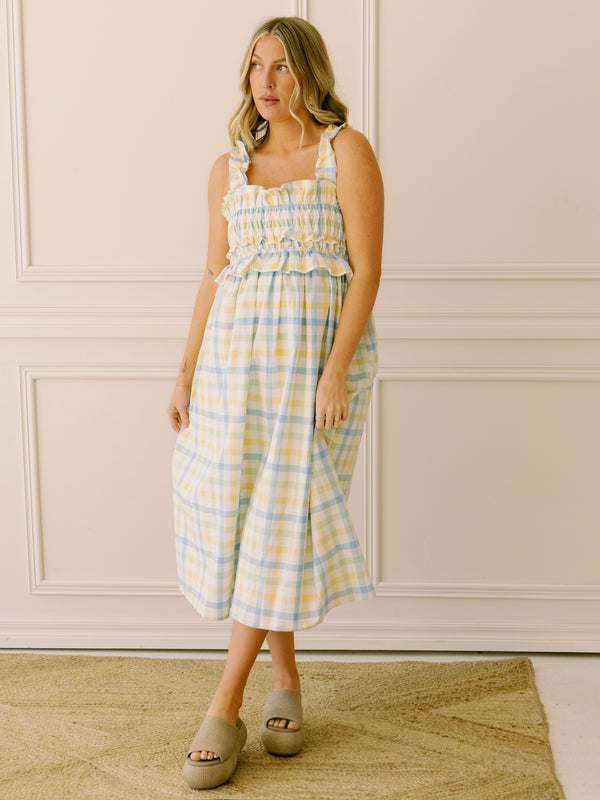 Amelia Gingham Midi