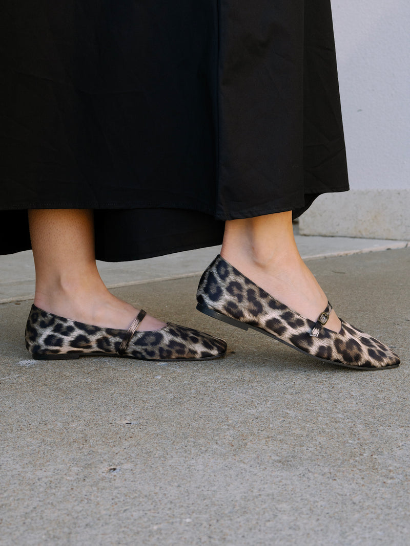 Adele Leopard Satin Slide