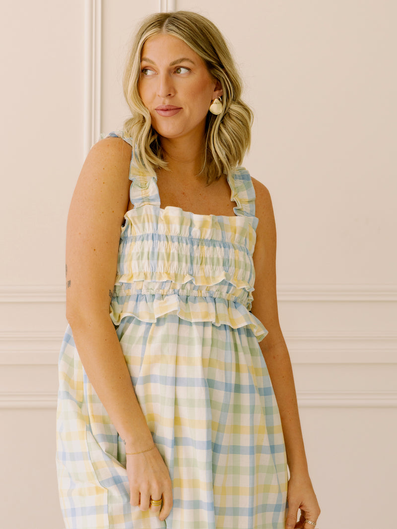 Amelia Gingham Midi