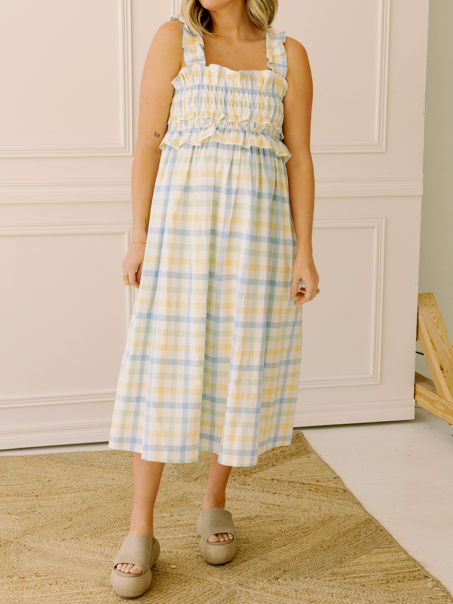 Amelia Gingham Midi