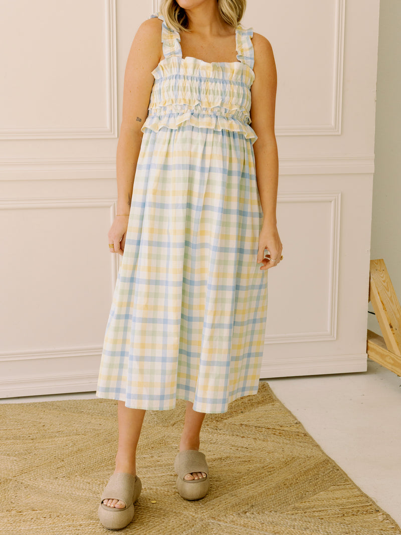 Amelia Gingham Midi