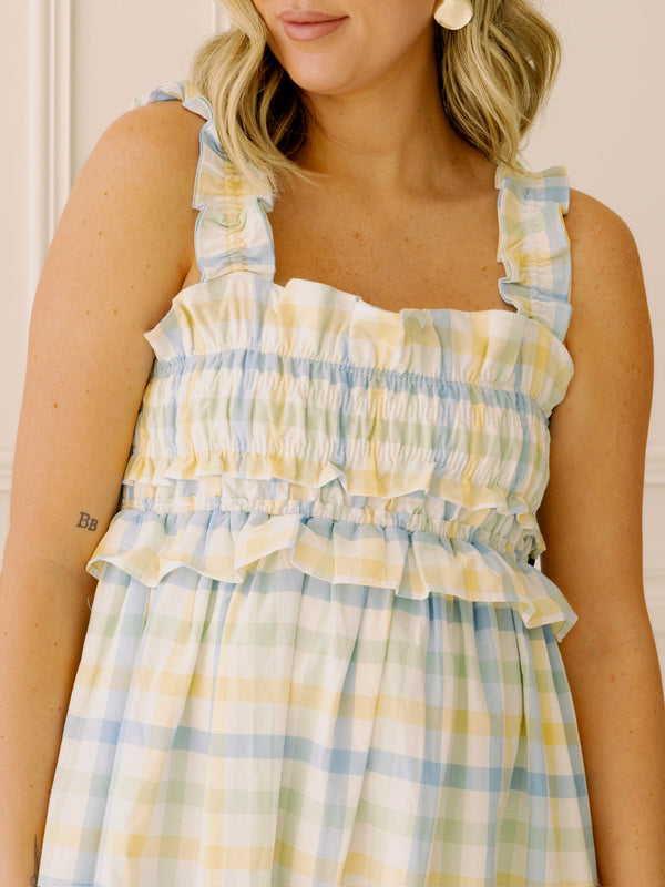 Amelia Gingham Midi