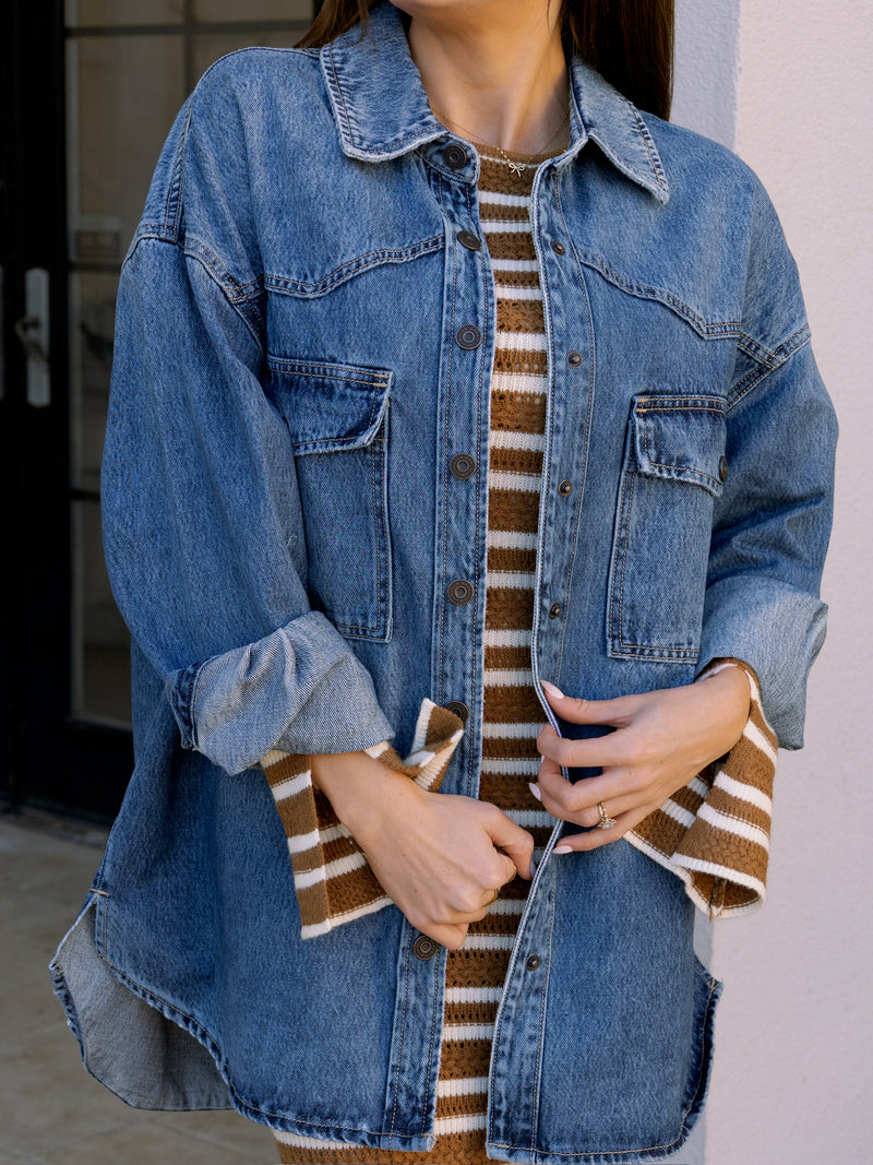 Abbey Denim Oversized Jacket