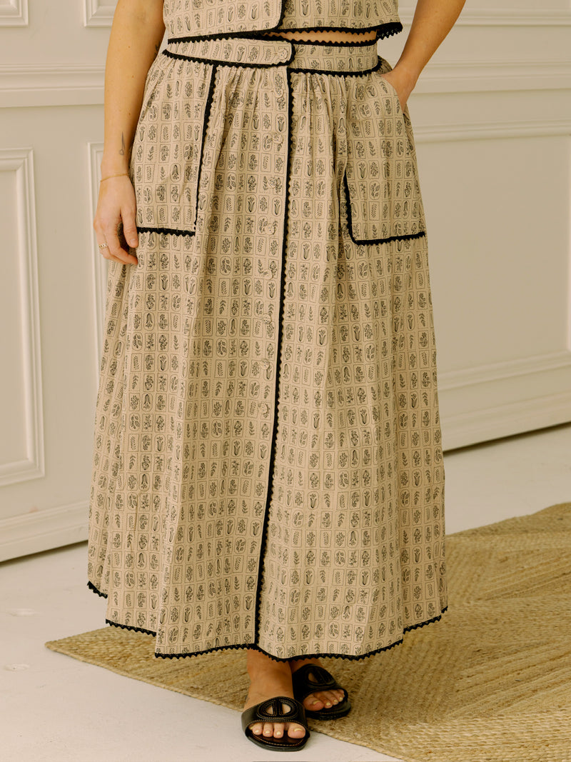 Garden Girl Midi Skirt