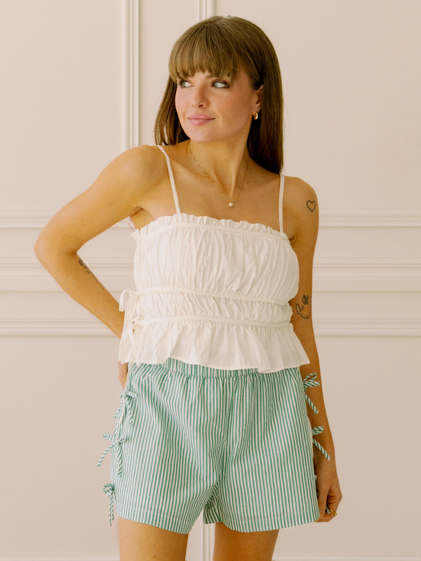 Side Tie Ruched Cami
