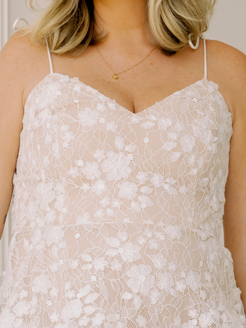 Lucy Paris April Tiered Dress - White