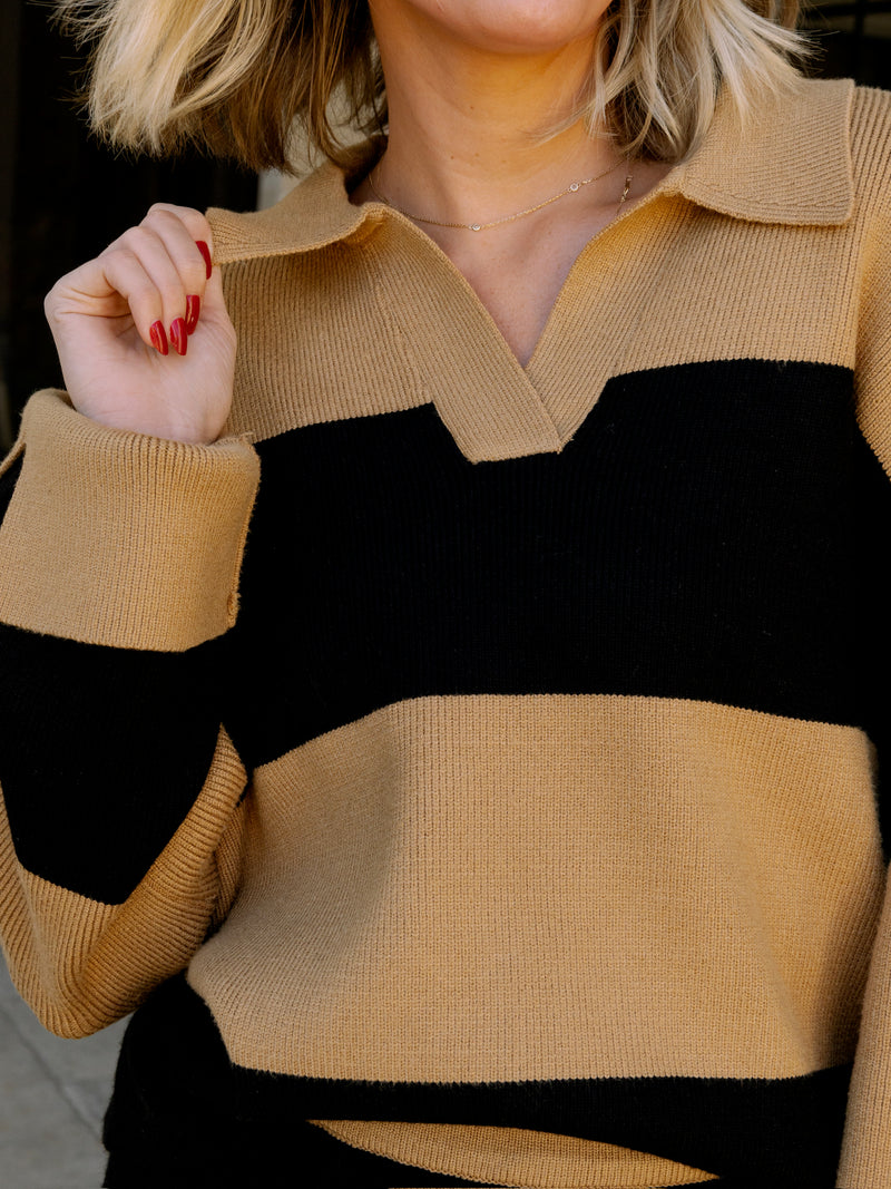 English Factory Striped Knit Sweater