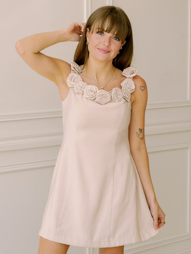 Lucy Paris Primrose Mini Dress - Blush