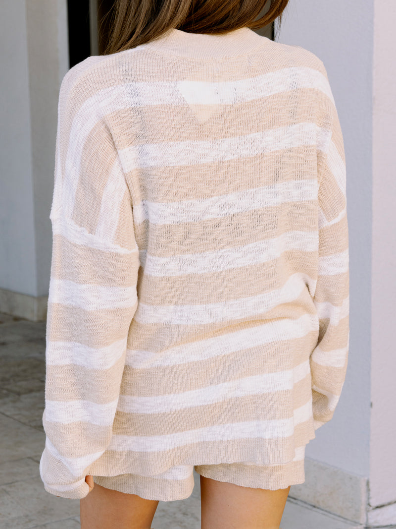 Saturday Striped Set - Natural