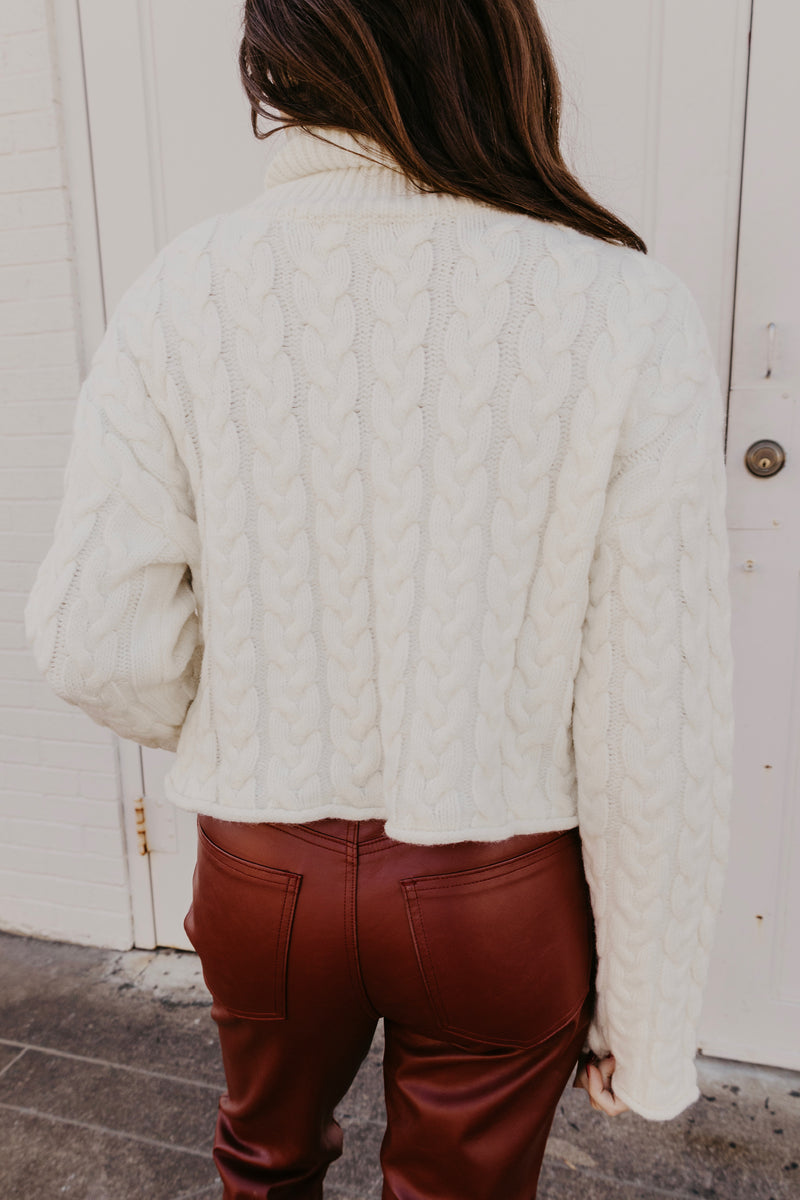 Classic Cable Cream Sweater