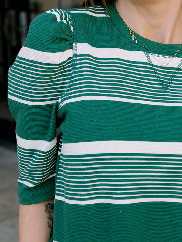 dRA Kai Top - Green Stripe