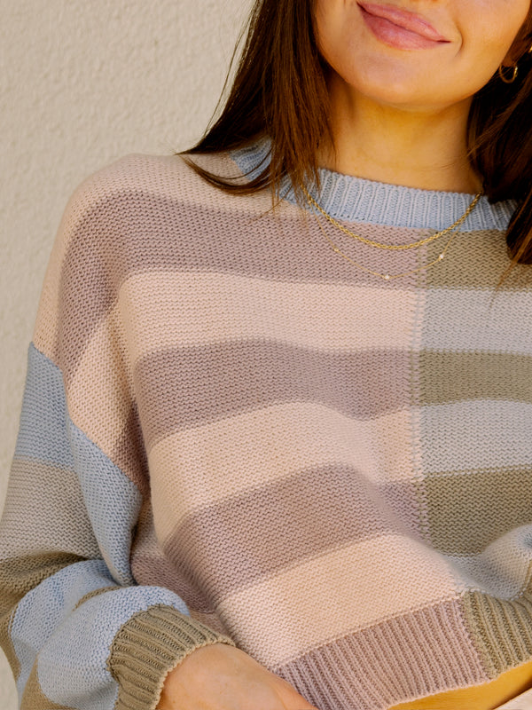 Cassie Colorblock Stripe Sweater