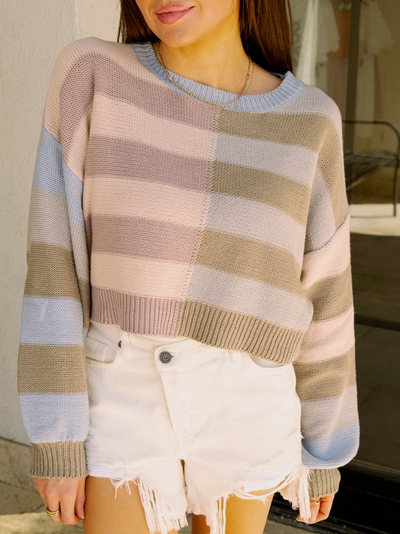 Cassie Colorblock Stripe Sweater