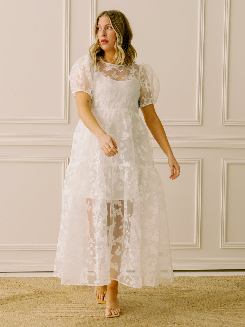 dRA Aria Ivory Floral Dress