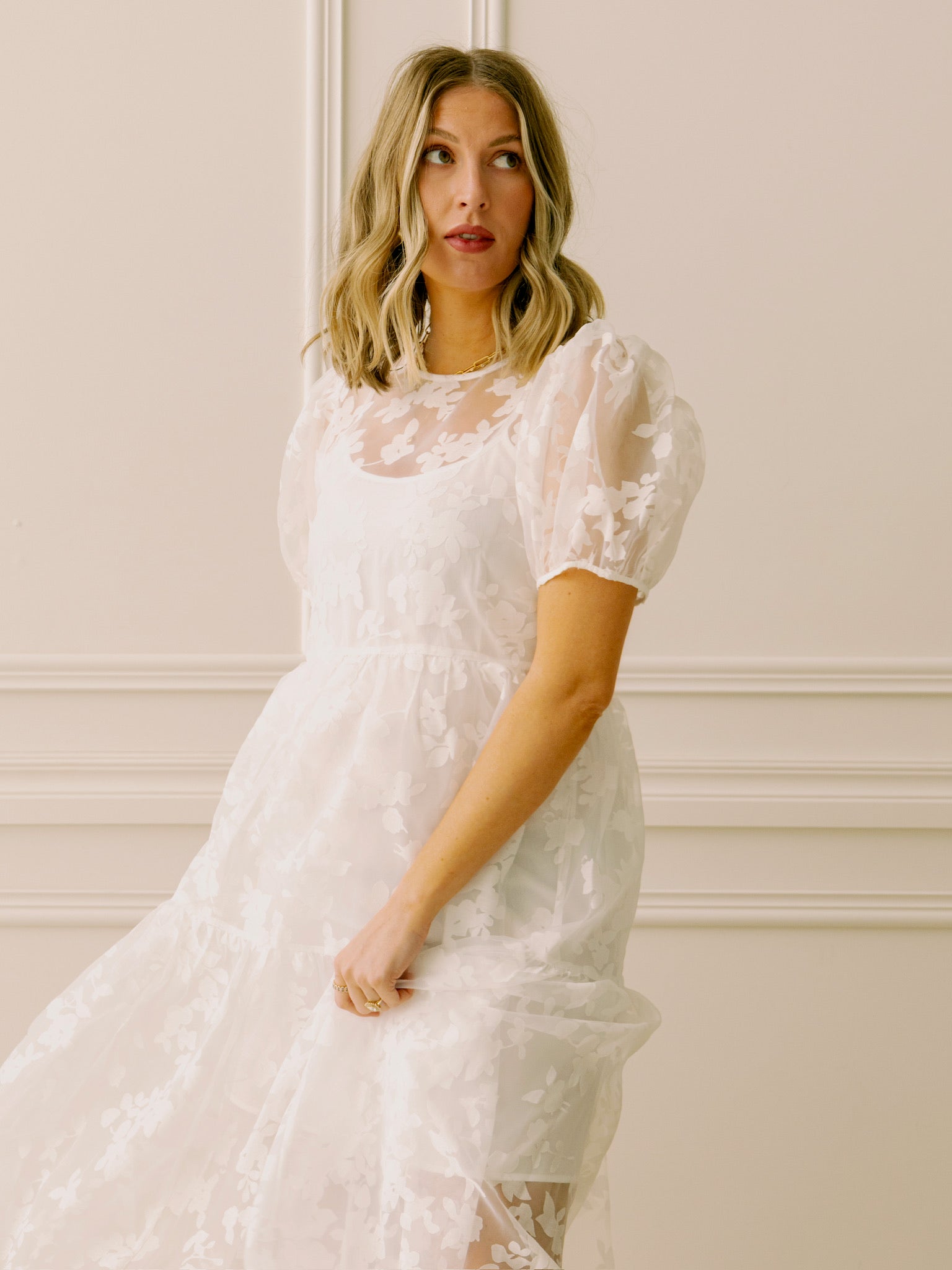 dRA Aria Ivory Floral Dress