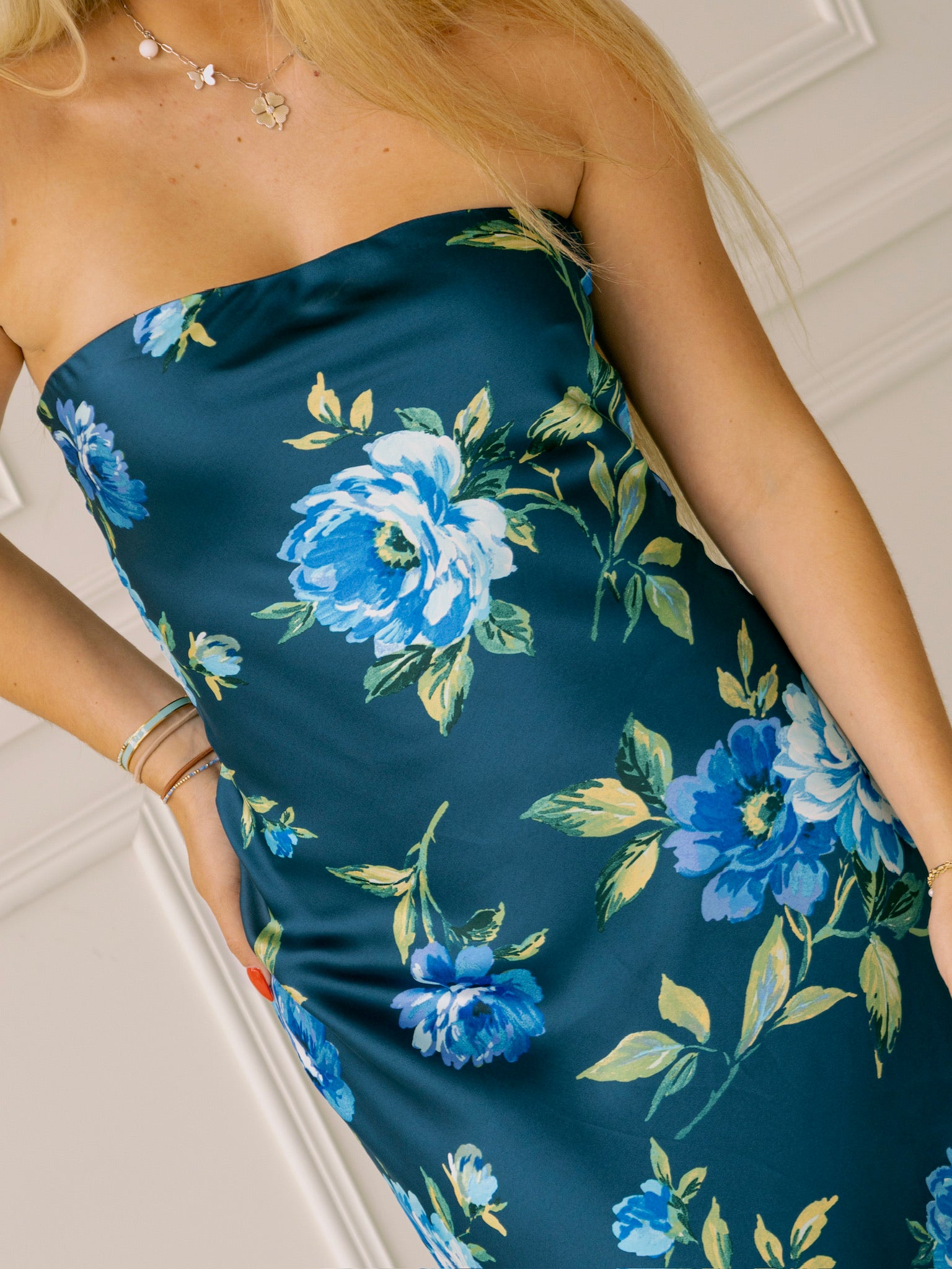 Insignia Blue Strapless Dress