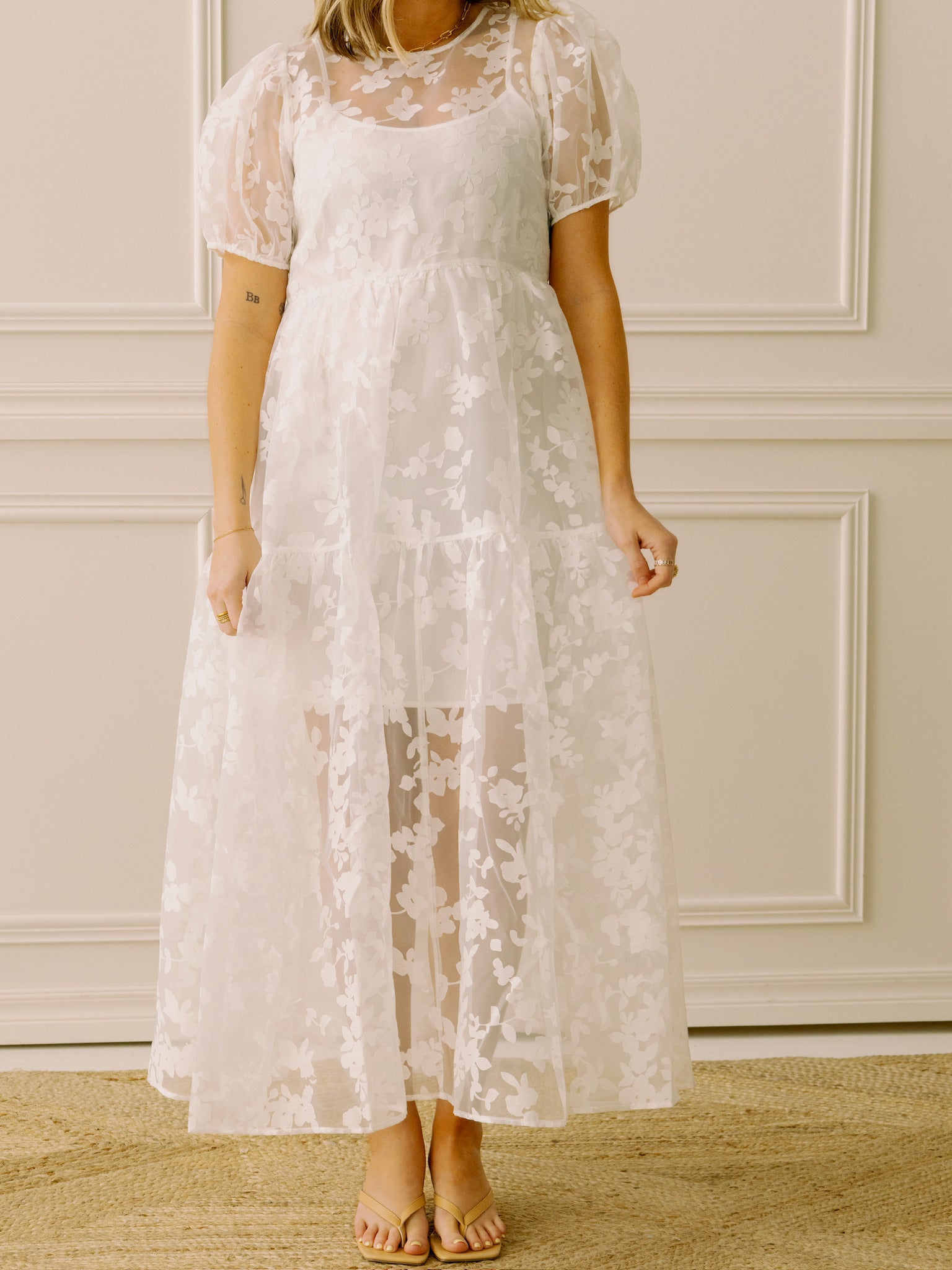 dRA Aria Ivory Floral Dress