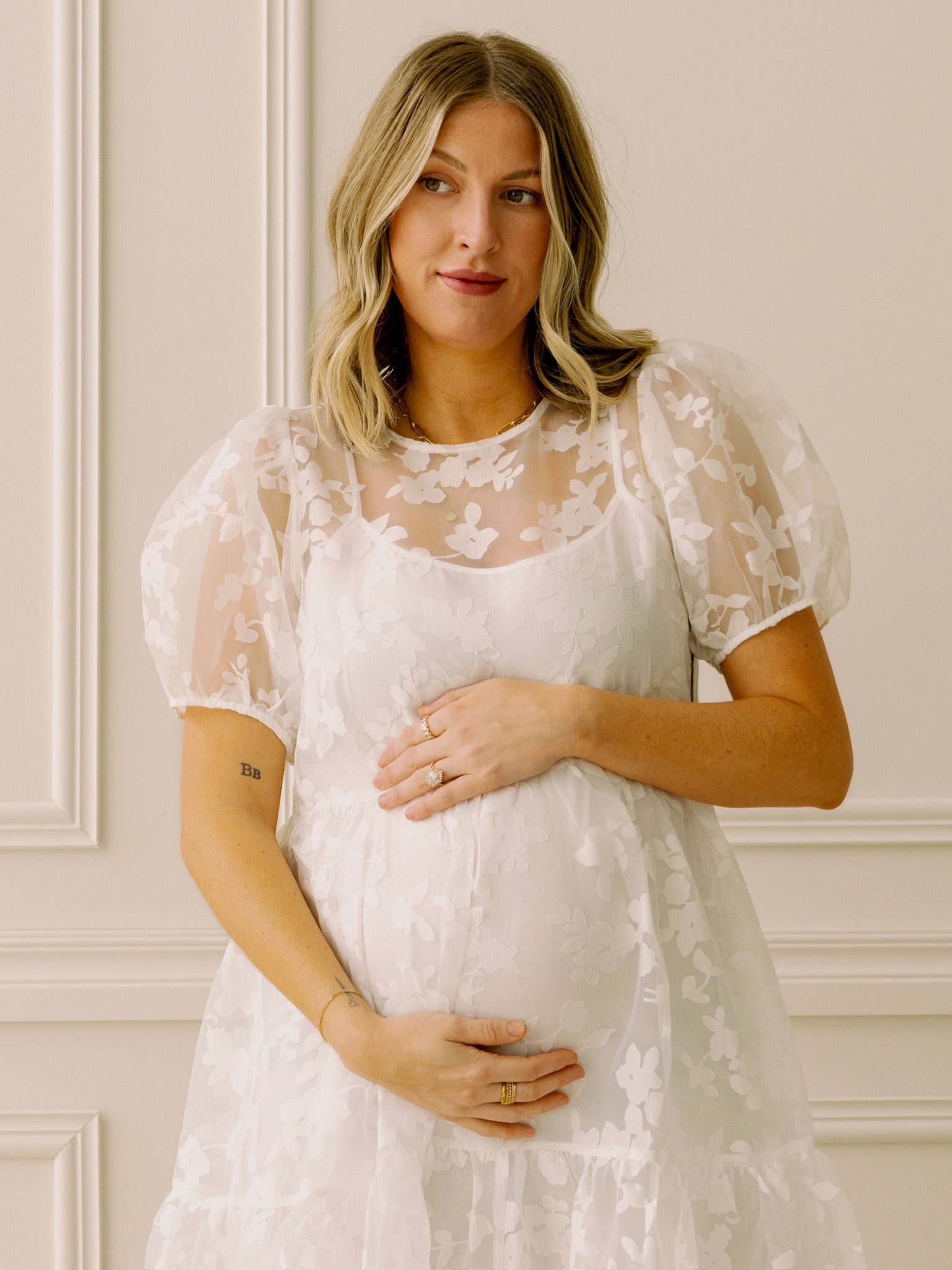 dRA Aria Ivory Floral Dress