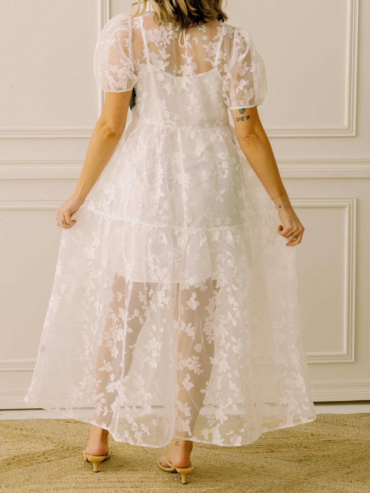 dRA Aria Ivory Floral Dress