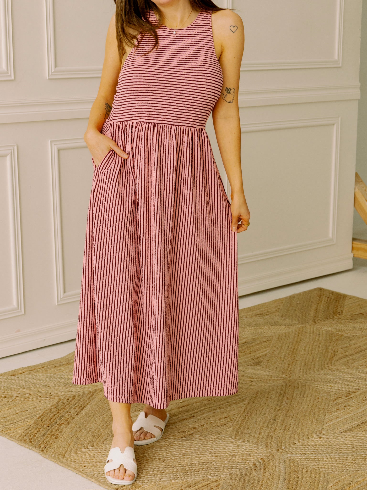 dRa Anzio Dress in Pink Cherry