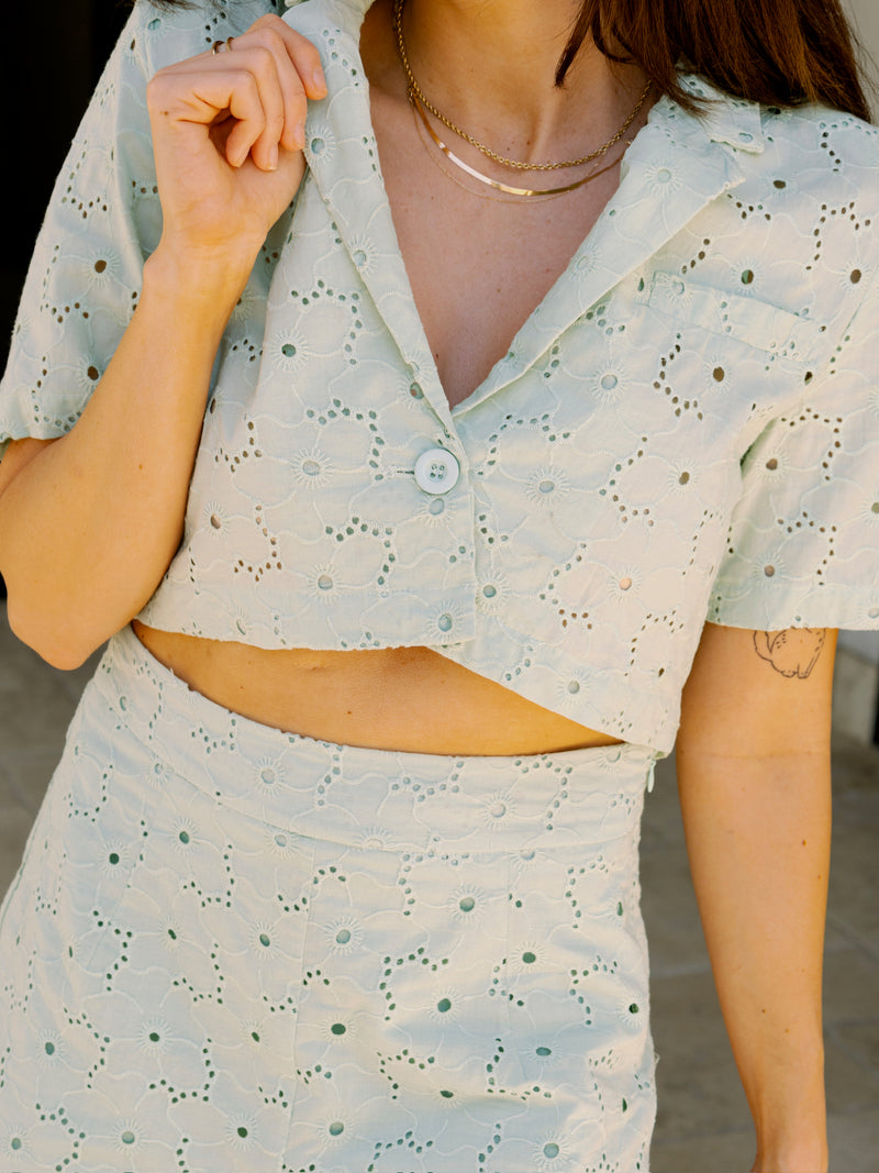 Mint Eyelet Set