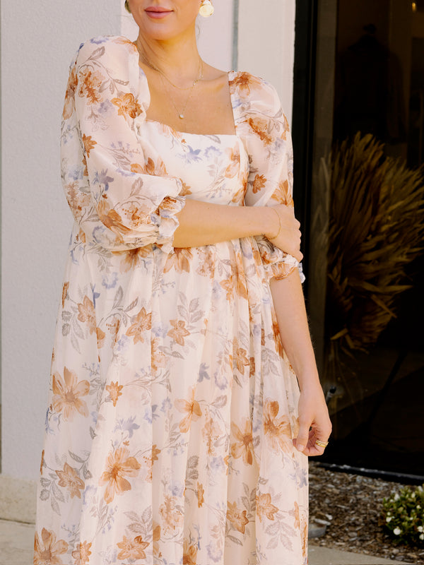 Field of Florals Babydoll Maxi Dress