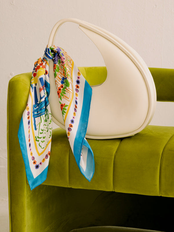 Frnch Oceana Scarf in Marche Blanc