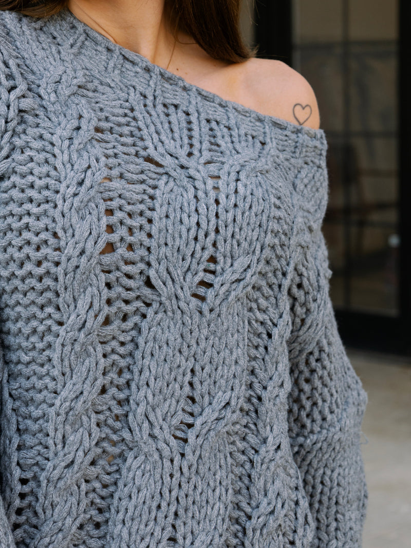 Chunky Cable Knit Sweater