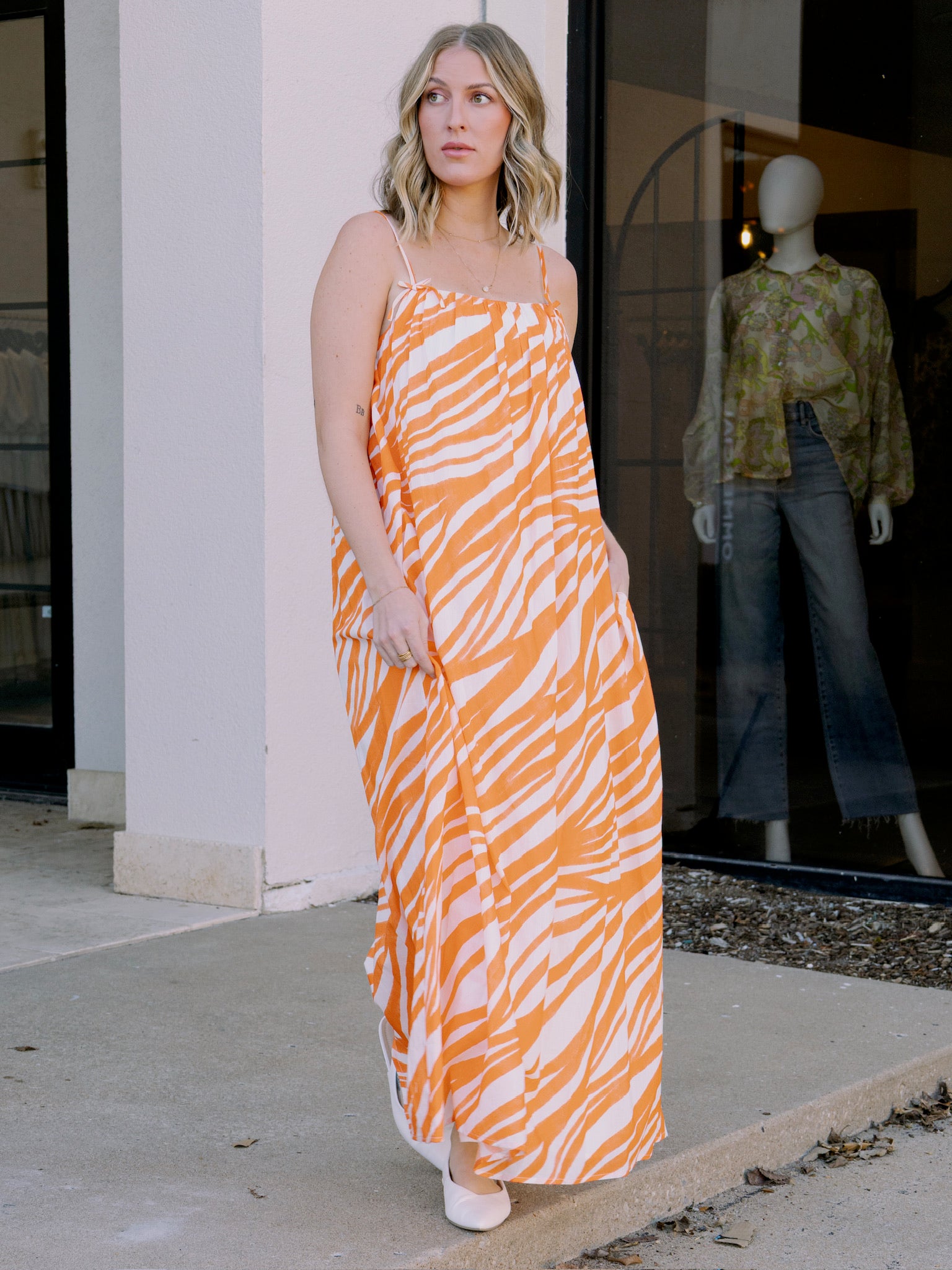 Du Paradis Viola Babydoll Maxi Dress