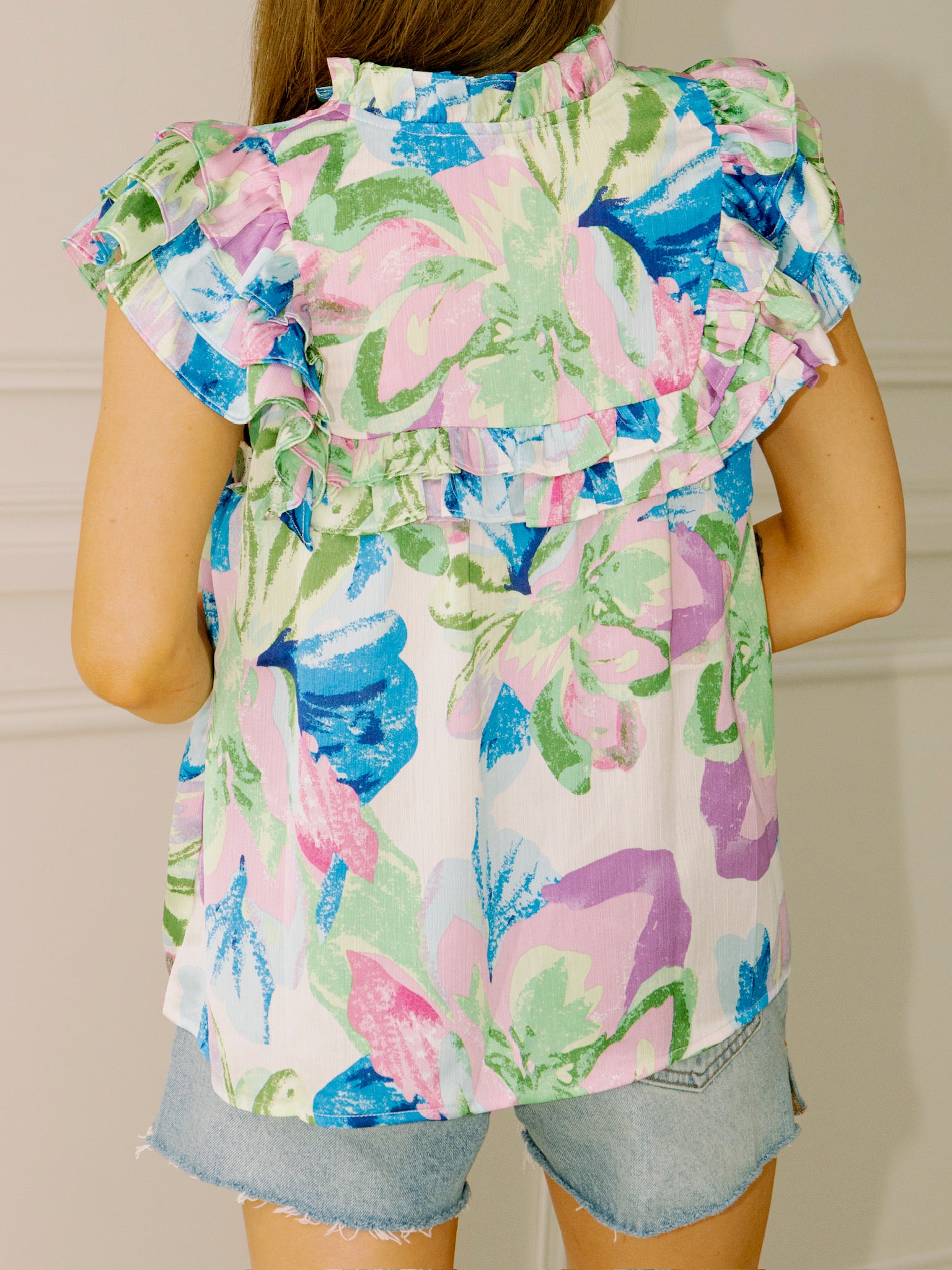 Meet Me In Santorini Blossom Breeze Top