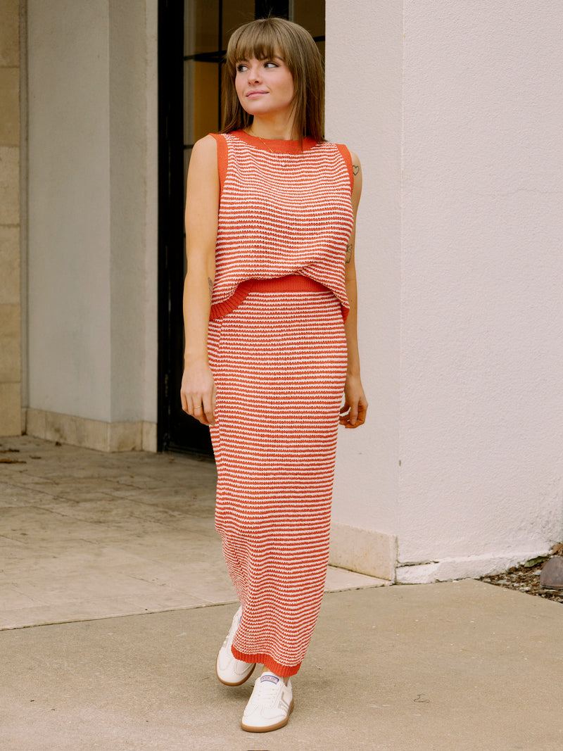 Summer Fun Stripe Set - Tomato