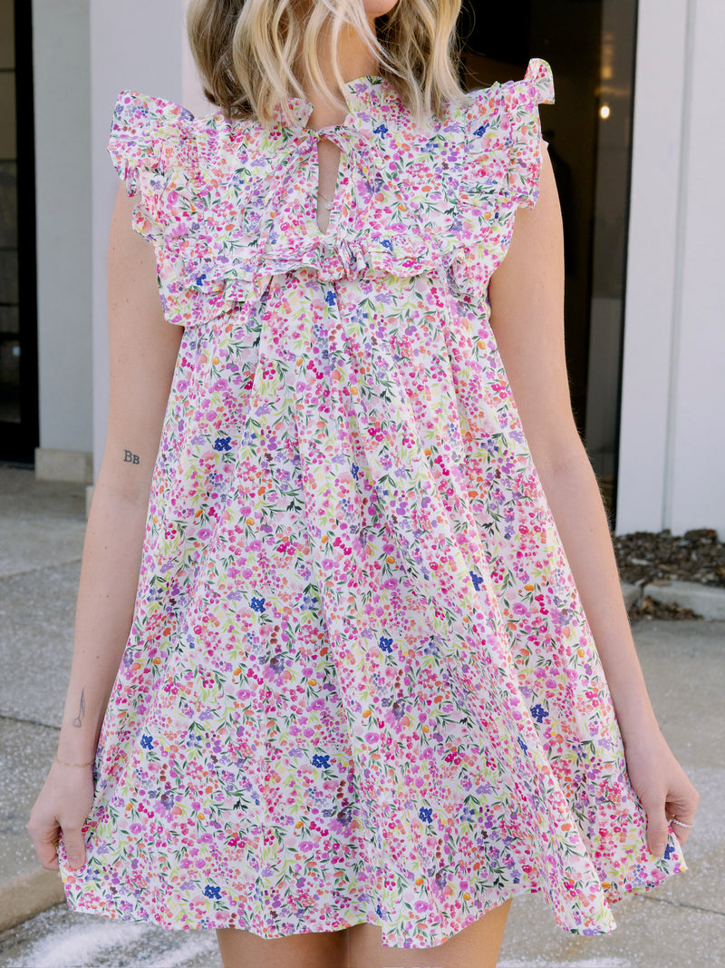 Meet Me in Santorini Petal Mosaic Dress