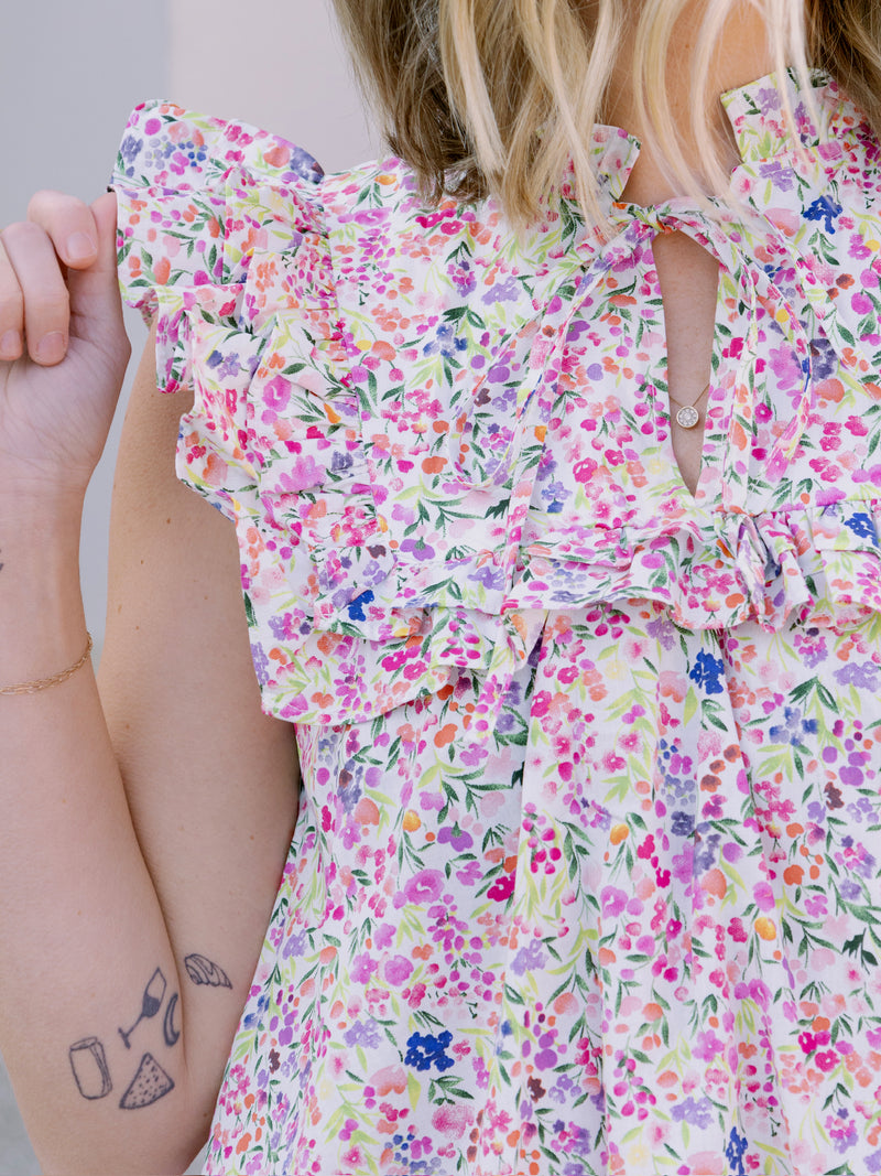 Meet Me in Santorini Petal Mosaic Dress