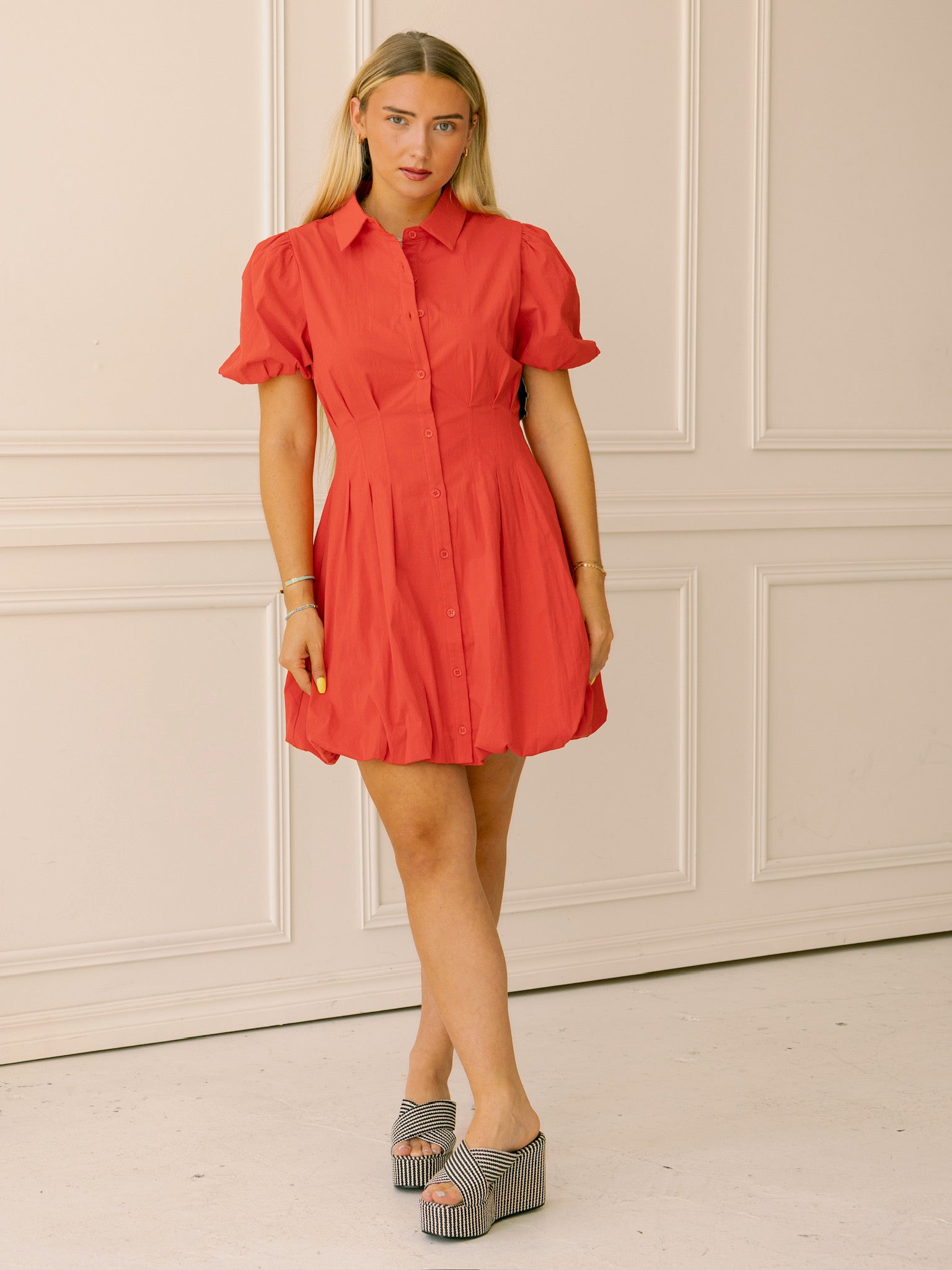 Piper Puff Sleeve Mini Dress