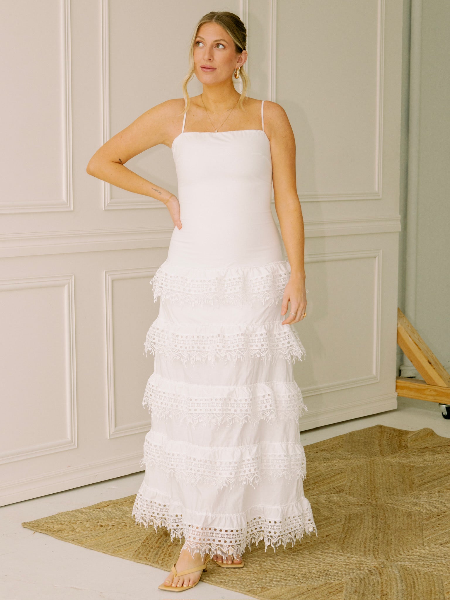 Peixoto Tessa Maxi Dress in White