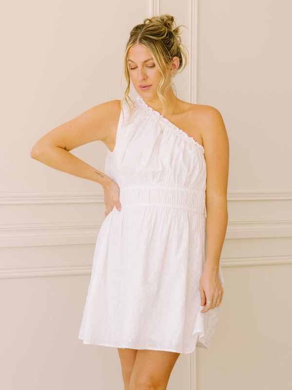 dRA Jett Dress in White Eyelet