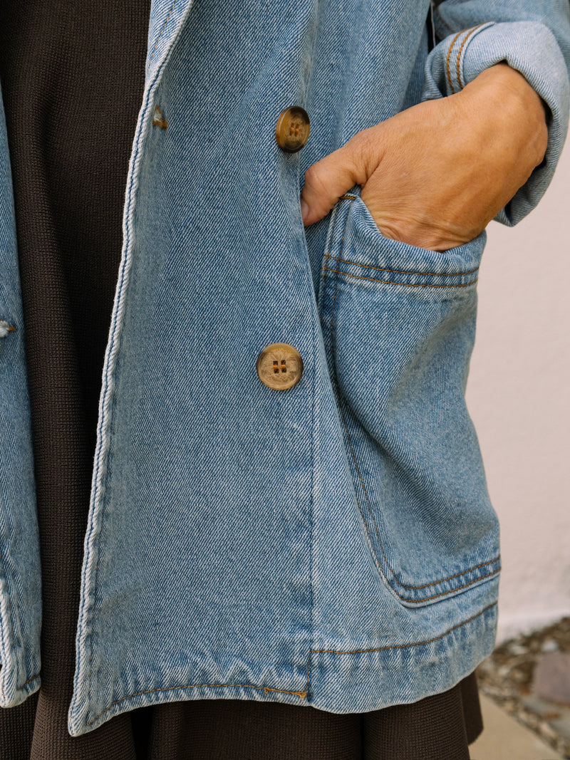 Oversized Denim Blazer