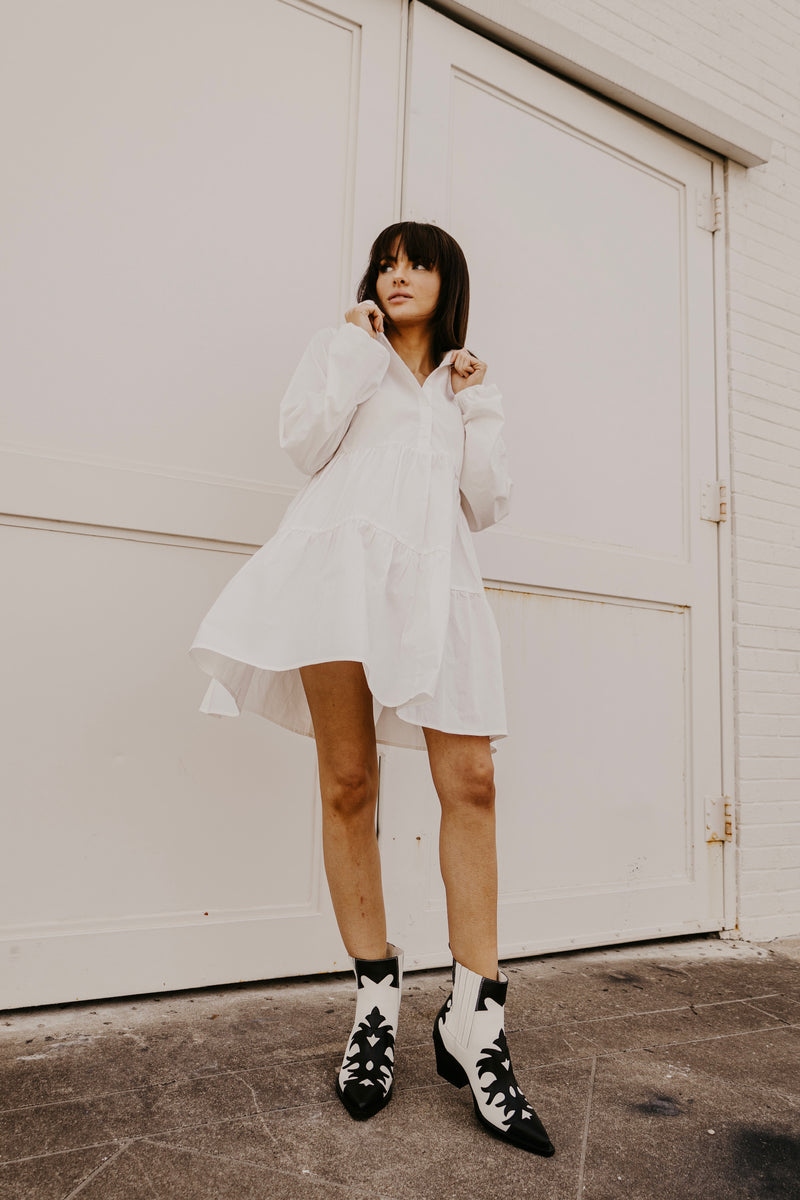 Madison Swing Dress - Off White