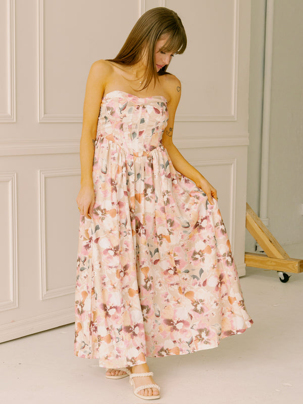 dRA Clare Dress in Pink Floral