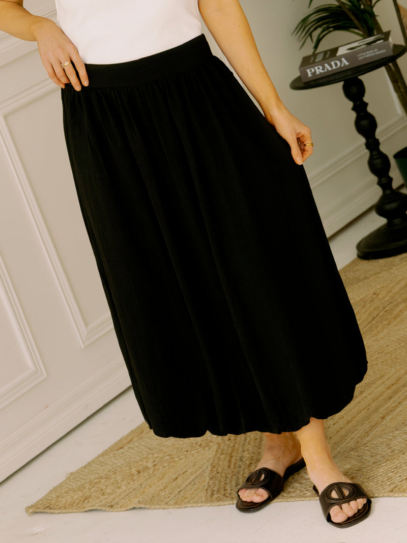 Lucy Paris Bubble Midi Skirt