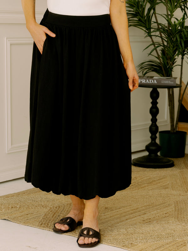 Lucy Paris Bubble Midi Skirt